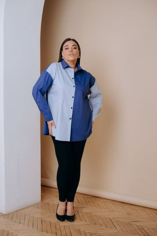Рубашка Luxury Moda 1375 синий