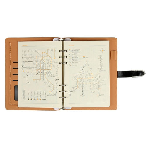 Органайзер на кольцах А5, 90 листов в линейку, с хлястиком, МИКС - Calligrata фото 15