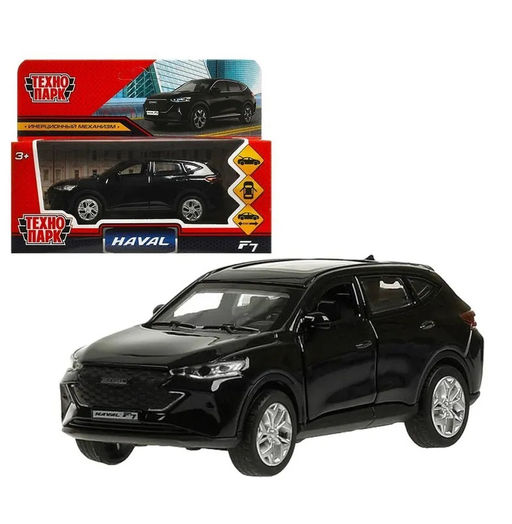 Технопарк. Модель "Haval F7" 12 см,металл, дв, багаж, инерц, черный, в кор. арт.F7-12-BK-WOD