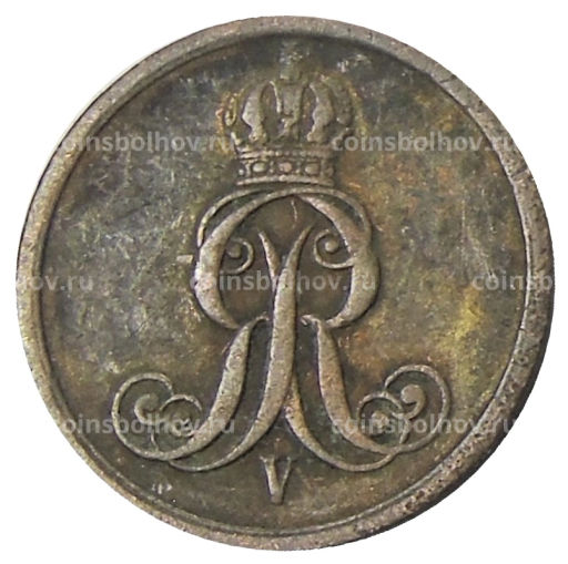 1 пфенниг 1860 года В Германские государства  Ганновер