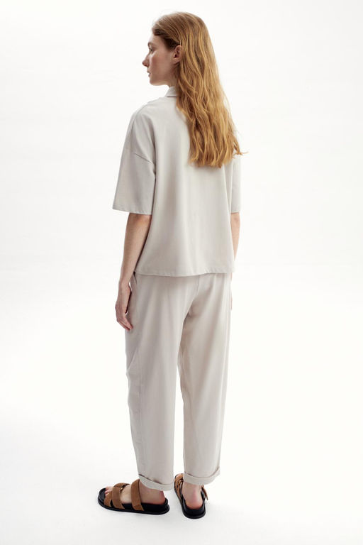 ЕВТ 4132/серо-бежевый брюки жен