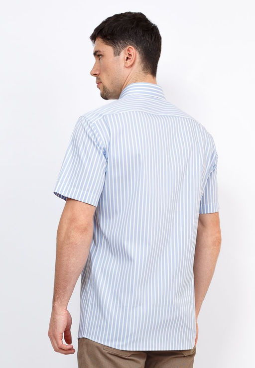 Сорочка мужская короткий рукав GREG Gb221/307/100/Z STRETCH  фото 10