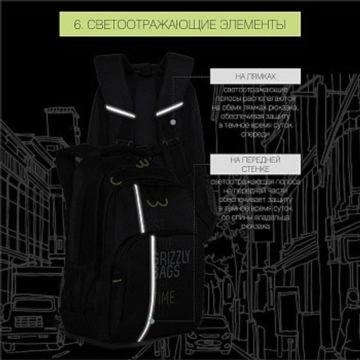 RU-030-31 Рюкзак - Grizzly фото 25