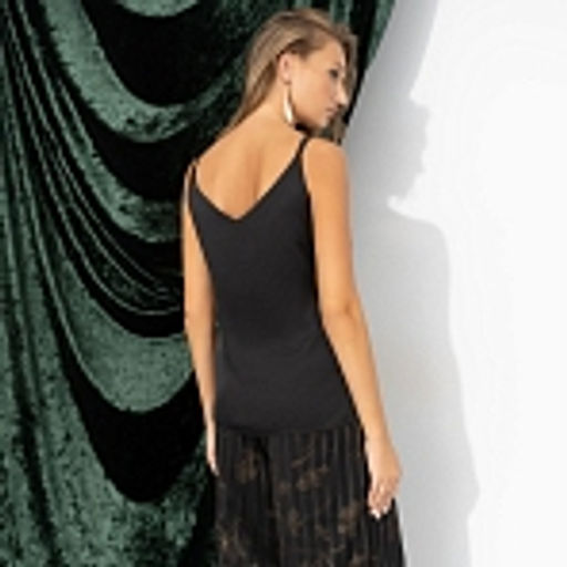 Топ шёлковый, Создана для поцелуев (чёрный)