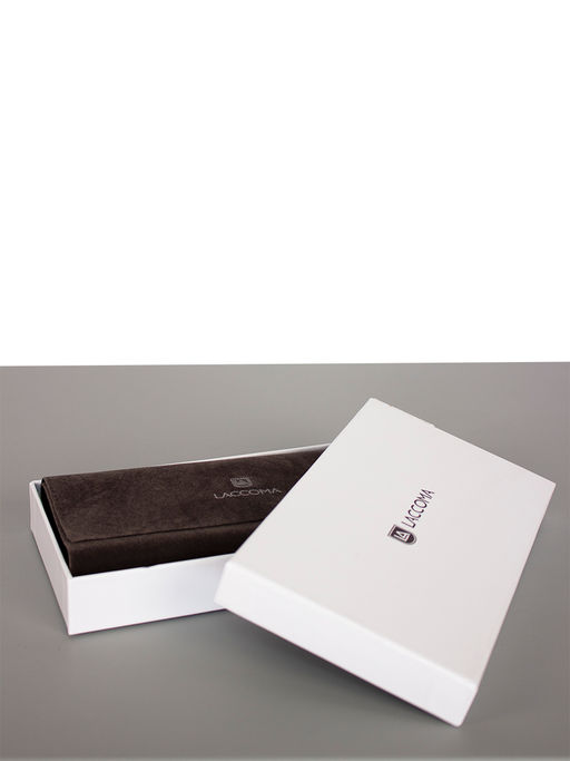 LACCOMA клатч LA-4082-фиолетовый натуральная кожа фото 5