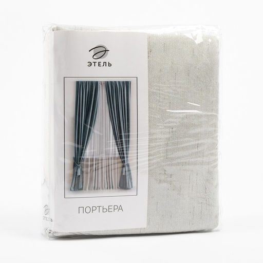 Штора портьерная «Этель. Классика», 270×300 см, светло-серая