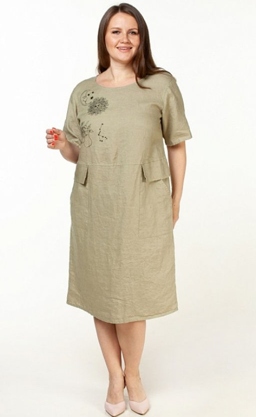 Платье умягченный лен 100%