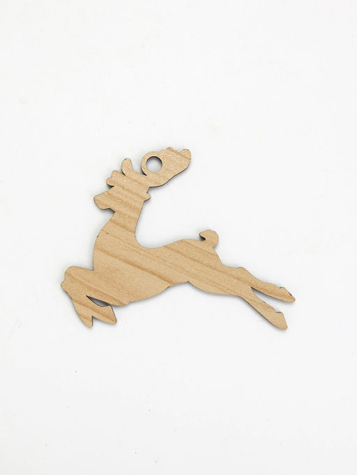 Ёлочная игрушка деревянная «Новый год: олень», набор 10 шт.