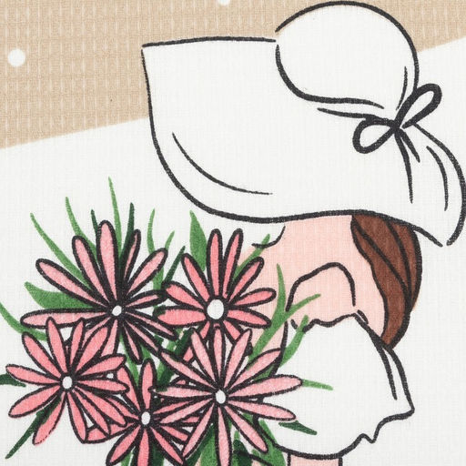 Набор кухонных полотенец Доляна Happiness, 35х60 см -2 шт, 100% хлопок, вафля 160 г/м2  фото 4