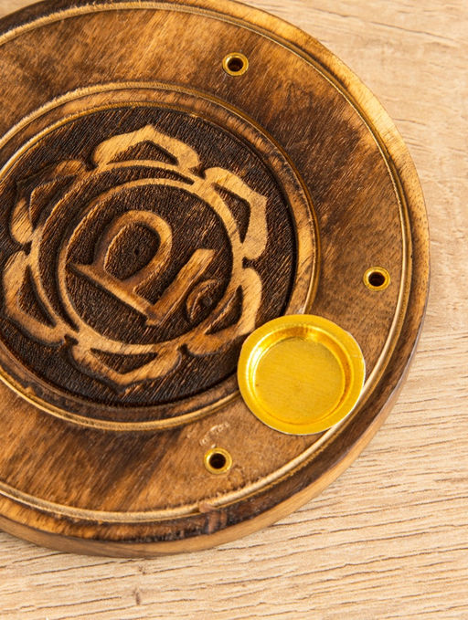 Подставка под благовония «Чакра», 10 см, дерево