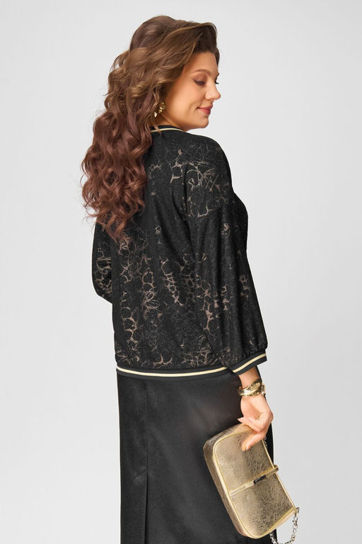 Джемпер FITA 20722 черно-золотистый