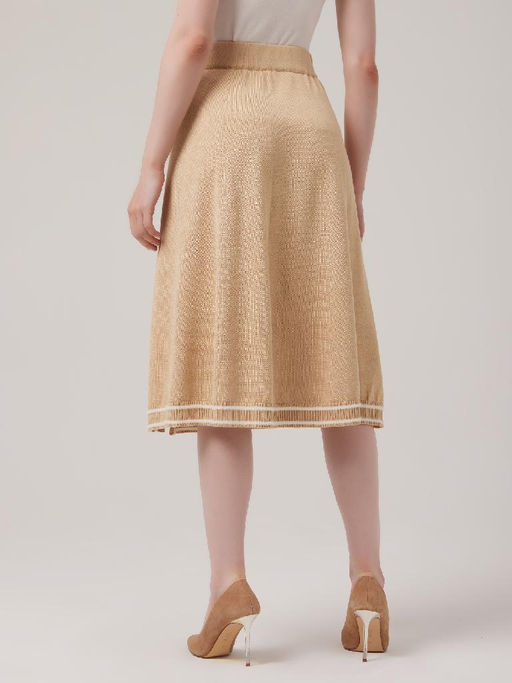Юбка женская 1231158001 beige/white - Eleganzza фото 9