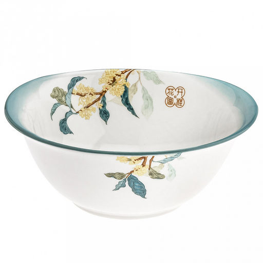 Жасмин чарующий 3D Салатник фарфоровый 680мл, 17,8х14,5х6,8см, с деколью, отводка с тонированием (Китай) - Домашняя мода фото 3