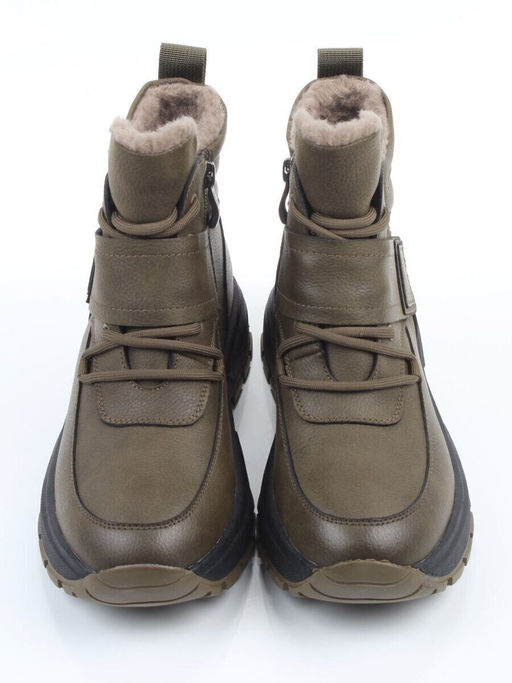 04-WB012-2M SWAMP Кроссовки зимние женские (натуральная кожа, 100% шерсть)