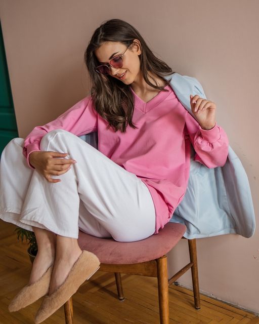 Свитшот с V-образным вырезом 93.4.2 - Elena sorti фото 9