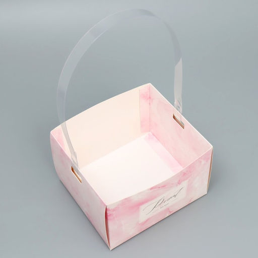 Цена за 3 шт. Переноска влагостойкая для цветов Подарок, 15 х 10 х 13 см - Дарите счастье фото 4