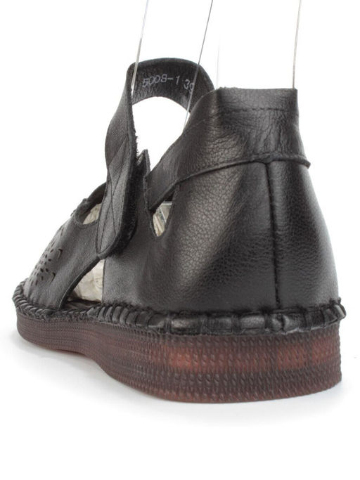 08-5008-1 BLACK Босоножки женские (натуральная кожа)
