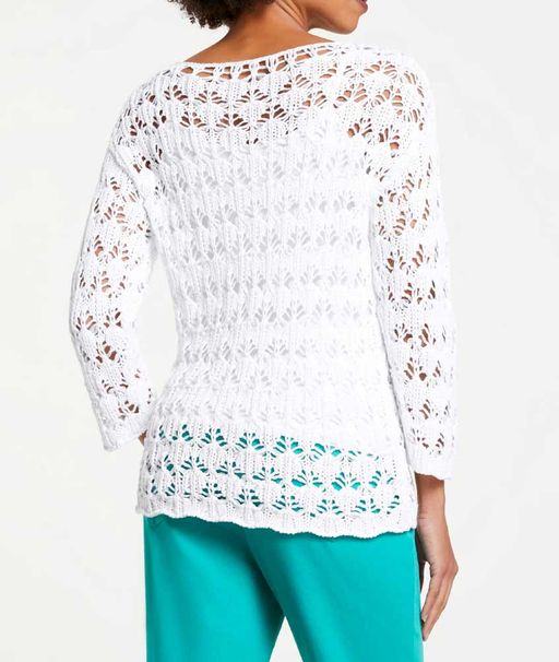 Пуловер, белый - Linea tesini фото 4