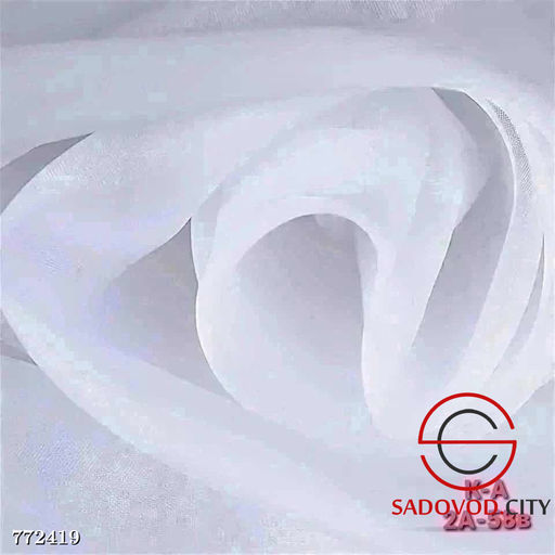 Тюль вуаль однотонная подшитая