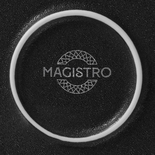 Тарелка Magistro Line, d=20.5 см, фарфор, чёрная  фото 5