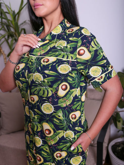 Халат женский Х-396 (кулирка) Авокадо - Еленатекс фото 2