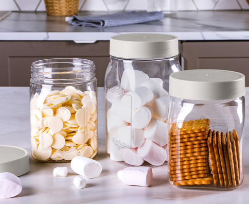 Цена за 2 шт. Емкость для сыпучих продуктов "Лентилс" 0,75л (светло-бежевый) 223136425/02,,