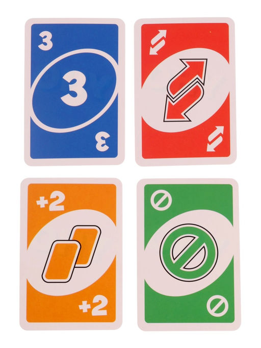 Настольная игра "Уно классическое", европодвес, 52 карточки 04693