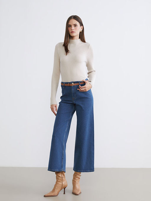 Dik Yaka Kad?n Triko Kazak