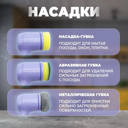 Электрическая щетка ручная для уборки дома (3321) - Мой органайзер фото 4