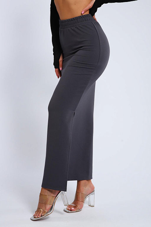 Юбка, футер (01056, черный макси) - Плиона фото 59