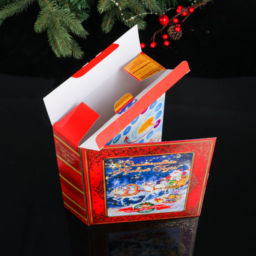 Цена за 5 шт. Коробка картонная Догони Деда Мороза, с игрой, 18 х 5 х 24 см - Simaland фото 3