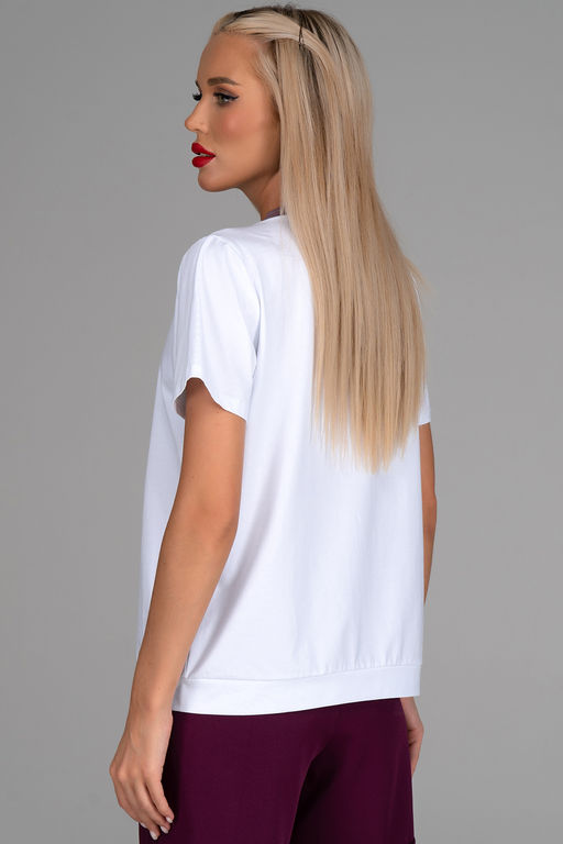 Футболка Анисия (лиловый) - Эльза фото 7