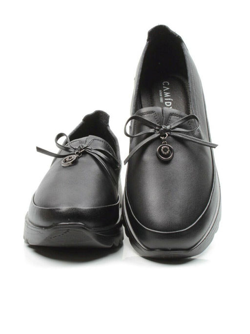 03-5302 BLACK Полуботинки женские (натуральная кожа)