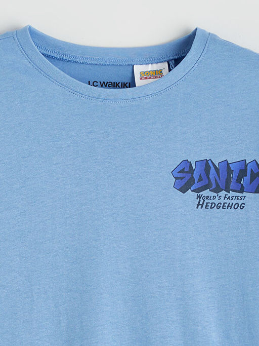 Sonic Bask?l? Erkek ?ocuk ?ortlu Pijama Tak?m?