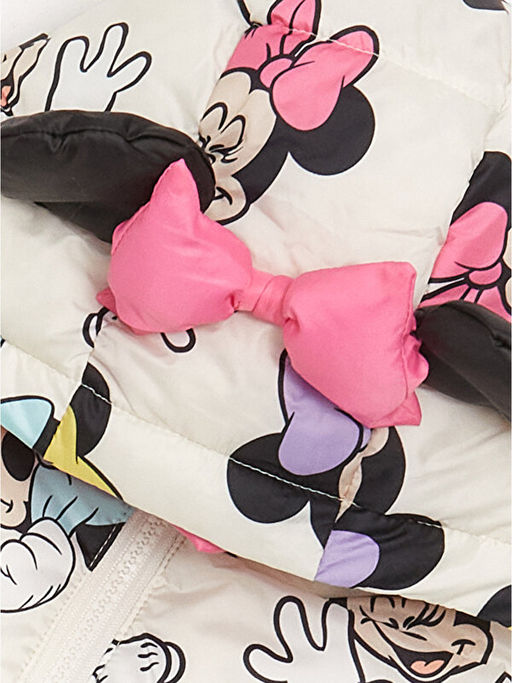 Kap??onlu Minnie Mouse Bask?l? K?z Bebek ?i?me Yelek - Waikiki фото 3