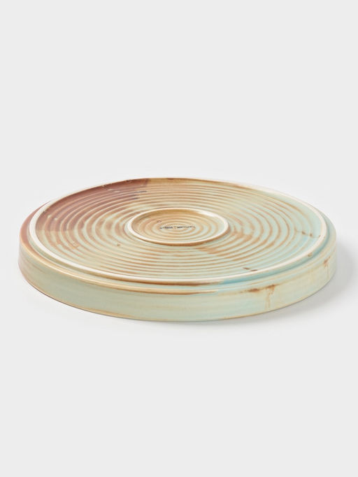 Тарелка обеденная Magistro Sand Ripples, d=26.5 см, фарфор, голубая