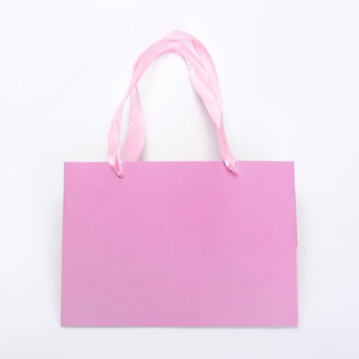 Цена за 10 шт. Пакет подарочный с широким дном 20?14?13.2 см, розовый - UPAK LAND фото 4