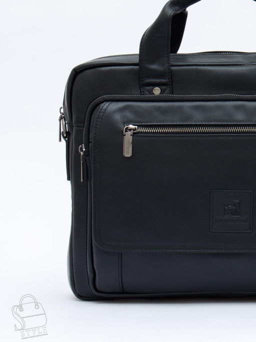Портфель мужской кожаный 710XL black Fuzhiniao