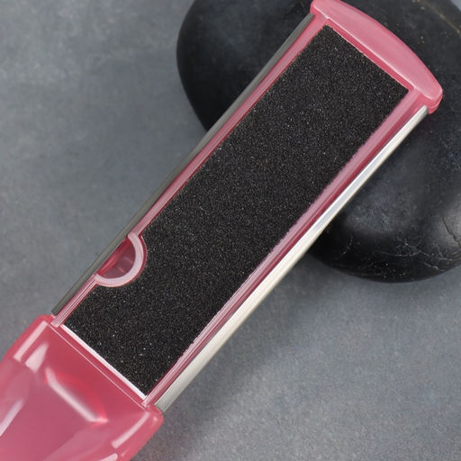 Цена за 4 шт. Пилка для пяток, металлическая/наждачная, двусторонняя, 17 см, МИКС