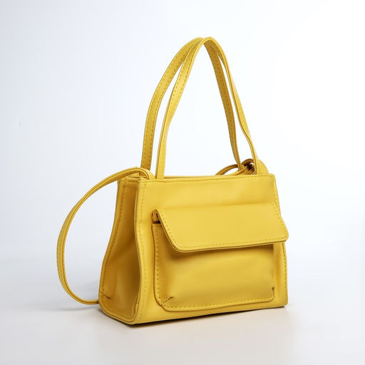 Сумка-тоут на молнии, цвет жёлтый - Simaland фото 3