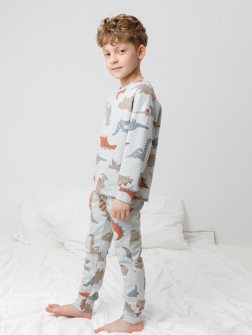 К 1587/речной перламутр,динозавры пижама дет
