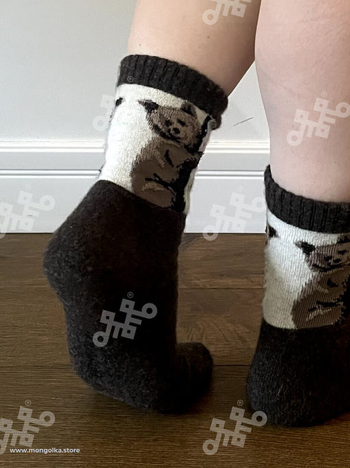 Носки из 100% монгольской шерсти - Тод оймс ххк фото 3