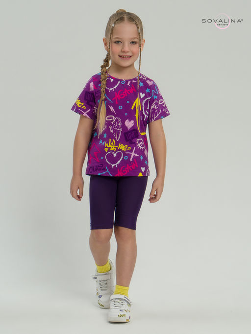 Костюм Актив граффити слива-фиолет - Sovalina фото 9