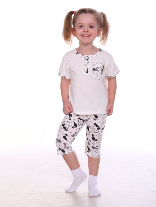 №170 Пижама детская (Кошки_молочный) - Итос-плюс фото 3