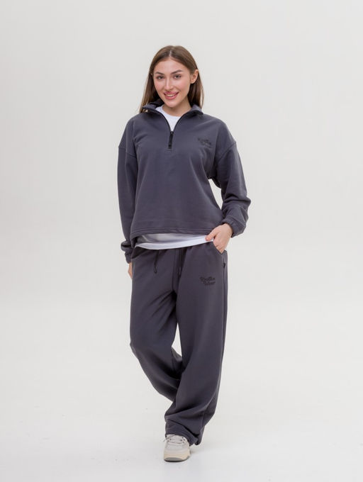 327 Костюм-трансформер с утяжками, графит - Knitka wear фото 6