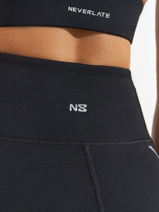 Леггинсы с высокой посадкой и вставками из сетки - NEVERLATE фото 3