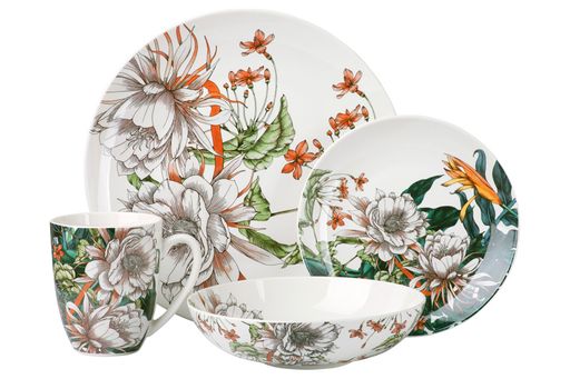 Обеденный набор Тропические цветы, 4 персоны, 16 предметов - Maxwell & Williams фото 2
