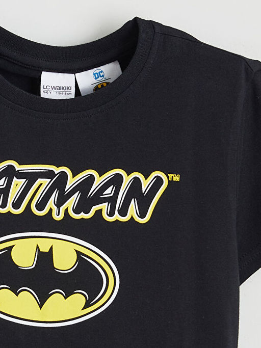 Batman Bask?l? Erkek ?ocuk ?ortlu Pijama Tak?m?