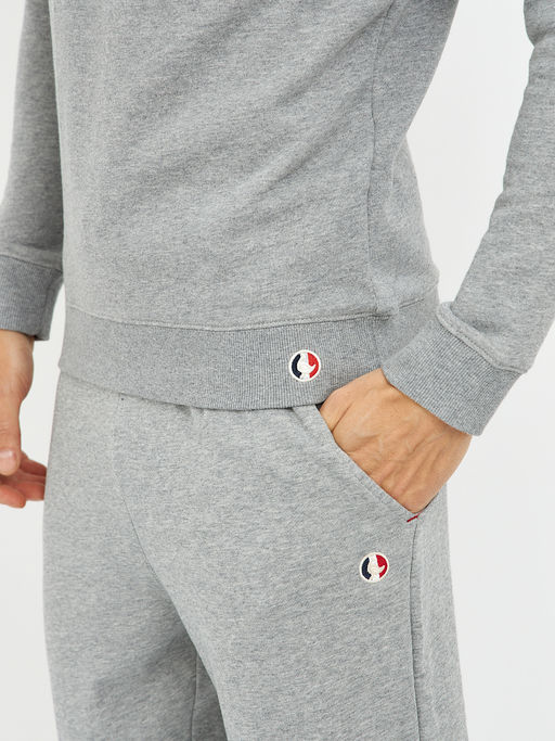 джемпер мужской серый из хлопка с рукавом реглан - Glenfield фото 5