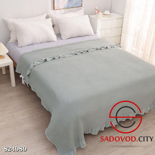 Плед-покрывало вафельное